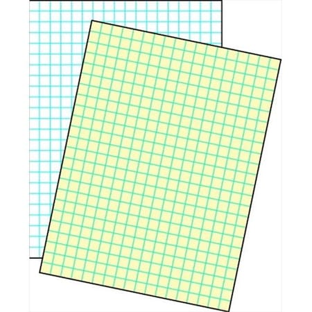 School Smart School Smart 085477 Cross-Section Ruled Drawing Paper; Manila - 0.25 In. Ruled 85477